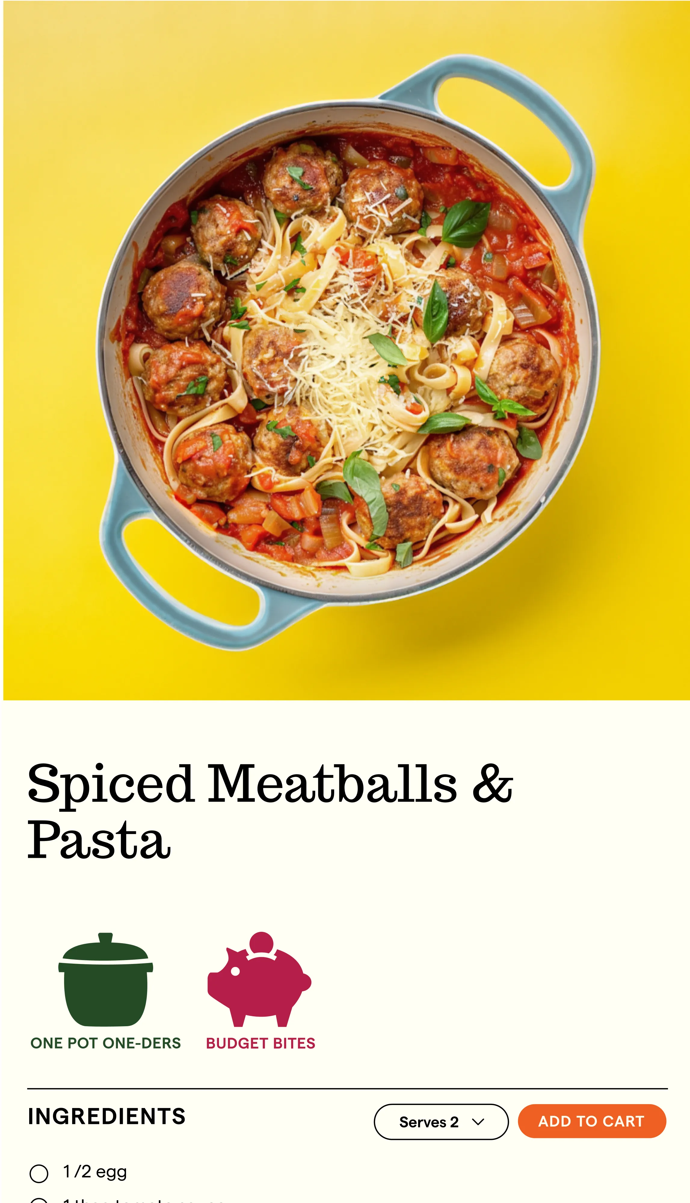 Appetise recipe card