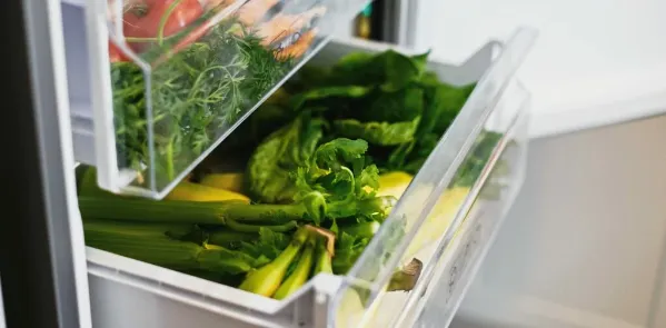 Celery in a fridge